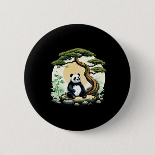 Panda Bear Buddha Zen Yoga Meditation Idea 6 Cm Round Badge