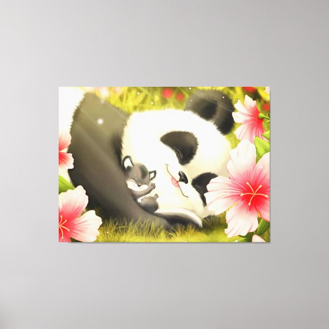 Panda Bear Canvas Print (Front)
