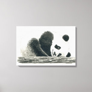 Panda bear canvas print