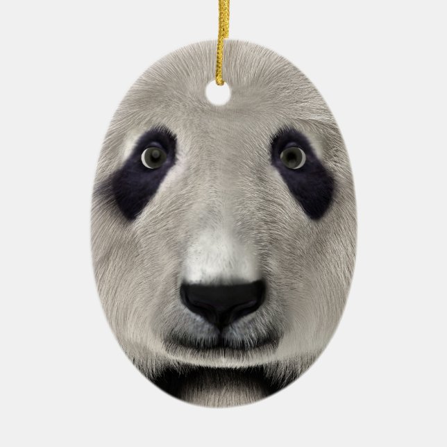 Panda Bear Ceramic Tree Decoration (Front)