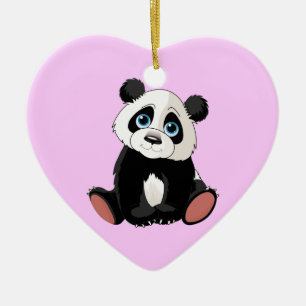 Panda Bear Ceramic Tree Decoration