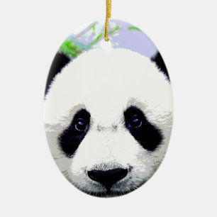 Panda Bear Ceramic Tree Decoration