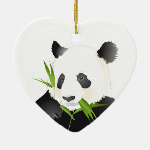 Panda Bear Ceramic Tree Decoration