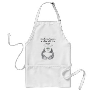 Panda Bear Chef Like Honey Badgers Standard Apron