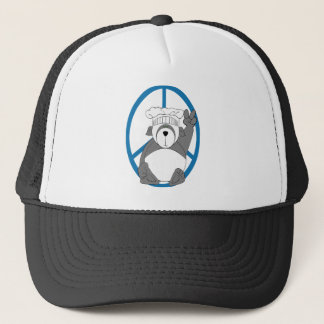 Panda Bear Chef Peace Trucker Hat