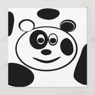 Panda Bear Childrens Birthday Party Invitations
