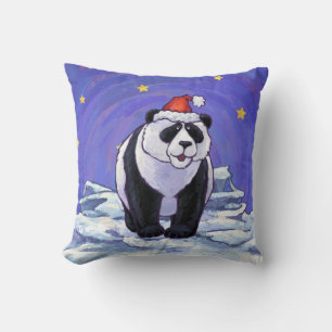 Panda Bear Christmas Cushion