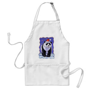 Panda Bear Christmas Standard Apron