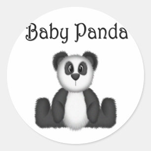 Panda Bear Classic Round Sticker