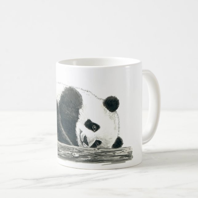 Panda bear coffee mug (Front Right)