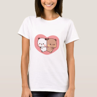 Panda bear couple, Cute bubu and dudu hugs love T-Shirt