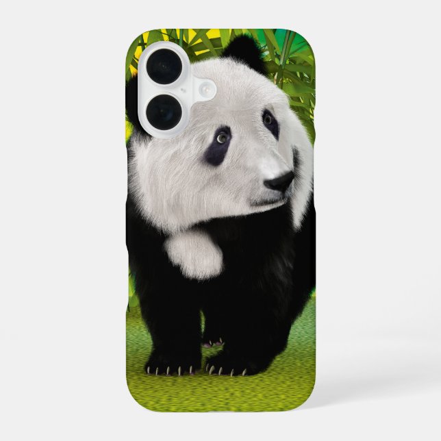 Panda Bear Cub iPhone 16 Case (Back)