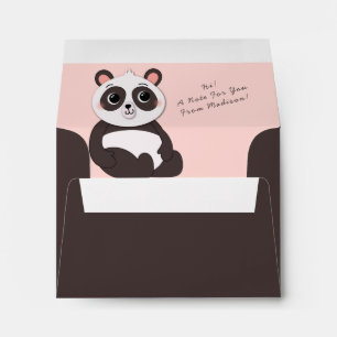 Panda Bear Cute Kid's Envelope