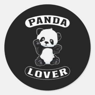 Panda Bear Cute Paw Animal Pandas Funny Gift Idea Classic Round Sticker