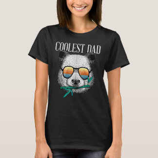 Panda Bear Dad  Coolest Father Fun Father's Day Su T-Shirt