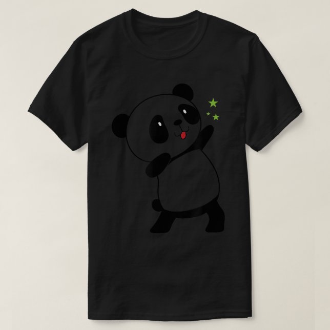 Panda Bear dancing happily  T-Shirt (Design Front)
