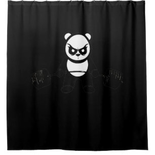 Panda Bear Deadlift - Premium Gym Shower Curtain