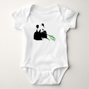 Panda Bear Designs on Baby cloths Bodysuit