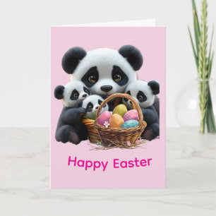 Panda Bear Easter Card