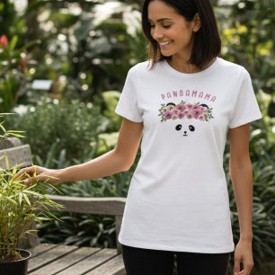 Panda Bear Face Personalised Womens T-Shirt