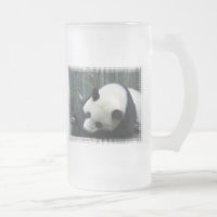 Panda Bear Frosted Beer Mug