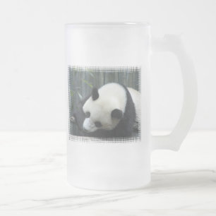 Panda Bear Frosted Beer Mug