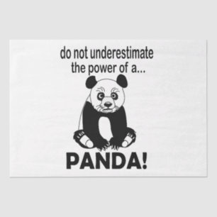 Panda Bear Funny Cute Panda Tissue Paper