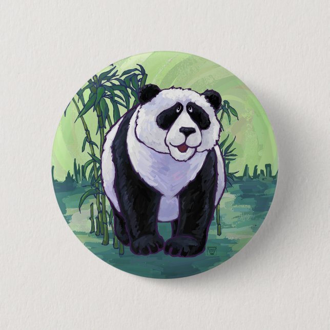 Panda Bear Gifts & Accessories 6 Cm Round Badge (Front)