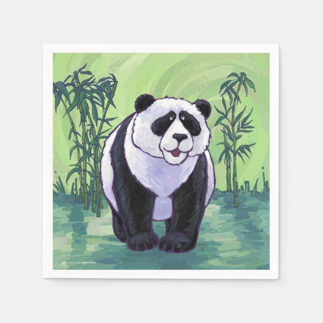 Panda Bear Gifts & Accessories Napkin (Front)