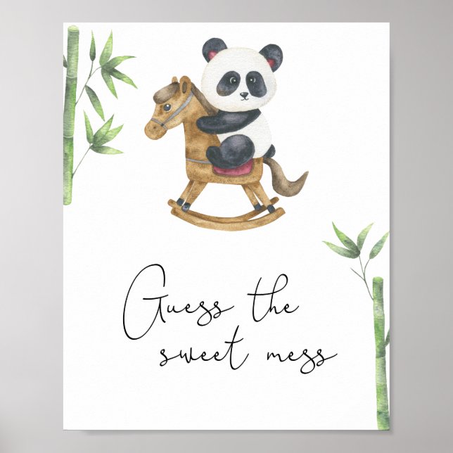 Panda bear - Guess the sweet mess Poster (Front)