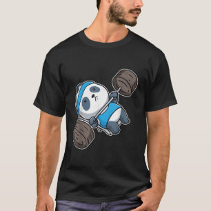 Panda Bear Gym Workout Training Bench Press Weight T-Shirt