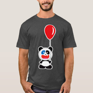 Panda Bear Hold Red Balloon 2 T-Shirt