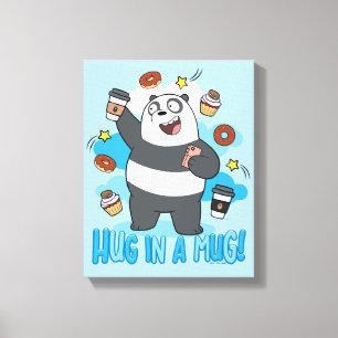 Panda Bear - Hug in a Mug! Canvas Print