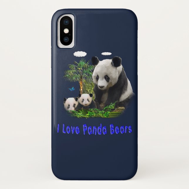 Panda Bear I-phone cases (Back)