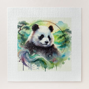 Panda Bear in Serenity22 200824AREF117 - Watercolo Jigsaw Puzzle