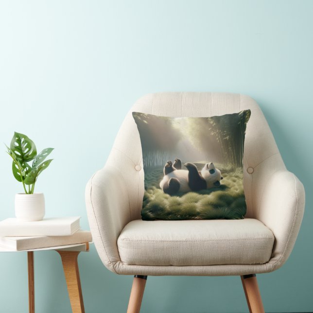 Panda Bear In Sunshine Cushion (Chair)