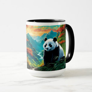 Panda Bear in the clouds Mug