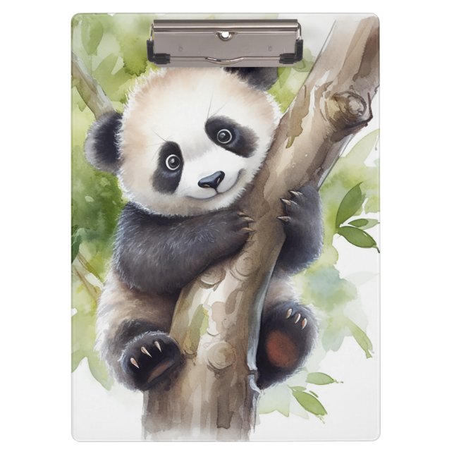 Panda Bear In Tree  Clipboard (Front)