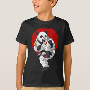 Panda Bear Karate Kickboxing Kung Fu Taekwondo Mar T-Shirt