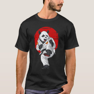 Panda Bear Karate Kickboxing Kung Fu Taekwondo Mar T-Shirt