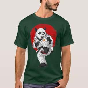 Panda Bear Karate Kickboxing Kung Fu Taekwondo Mar T-Shirt