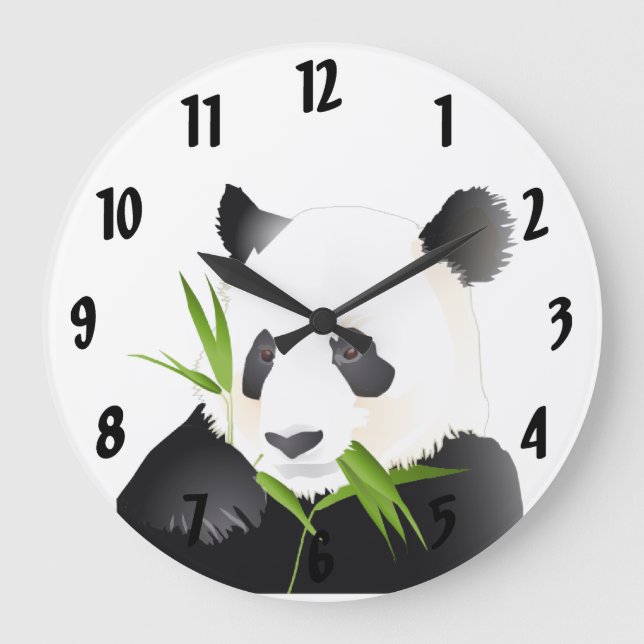 Panda Bear Large Clock (Front)