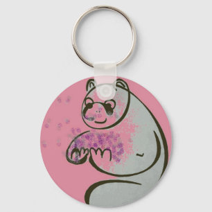 Panda Bear Love Key Ring