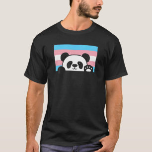 Panda Bear Love Transgender Pride Flag Aesthetic C T-Shirt
