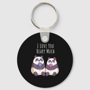 Panda Bear Lover Boyfriend Girlfriend Valentines D Key Ring