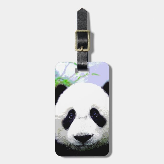 Panda Bear Luggage Tag (Front Vertical)