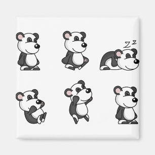 Panda bear magnet