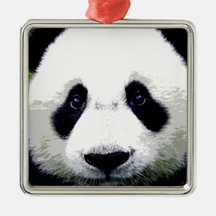 Panda Bear Metal Tree Decoration