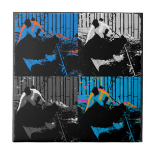 Panda Bear Multi-panel Modern Art Design Tile