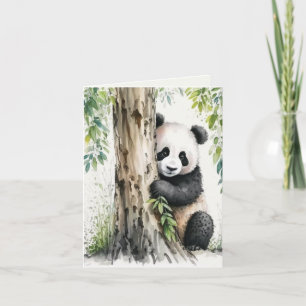 Panda Bear Note Card